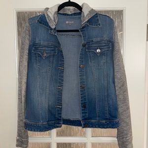 Hooded jean jacket